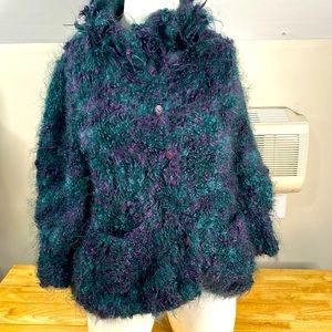 Hand knitted MOHAIR Coat